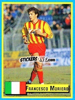 Sticker Francesco Moriero - Top Micro Card Calcio 1989-1990
 n. 133 - Vallardi