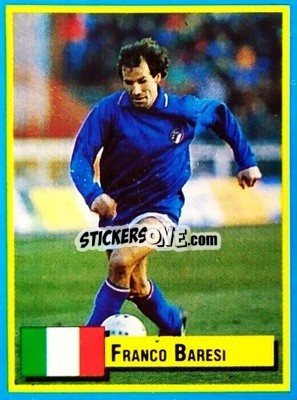 Sticker Franco Baresi - Top Micro Card Calcio 1989-1990
 n. 29 - Vallardi