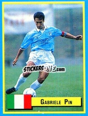Figurina Gabriele Pin - Top Micro Card Calcio 1989-1990
 - Vallardi
