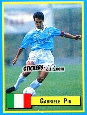Sticker Gabriele Pin - Top Micro Card Calcio 1989-1990
 n. 122 - Vallardi