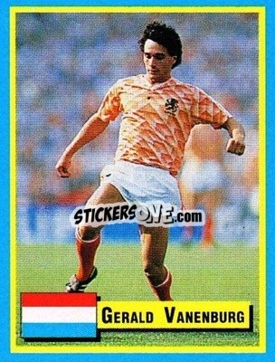Sticker Gerald Vanenburg - Top Micro Card Calcio 1989-1990
 n. 37 - Vallardi