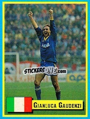 Sticker Gianluca Gaudenzi - Top Micro Card Calcio 1989-1990
 n. 175 - Vallardi
