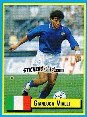 Sticker Gianluca Vialli - Top Micro Card Calcio 1989-1990
 n. 1 - Vallardi