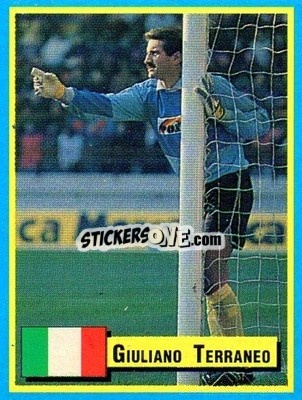 Sticker Giuliano Terraneo - Top Micro Card Calcio 1989-1990
 n. 131 - Vallardi
