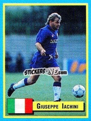 Sticker Giuseppe Iachini - Top Micro Card Calcio 1989-1990
 n. 94 - Vallardi