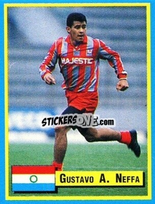 Sticker Gustavo Neffa - Top Micro Card Calcio 1989-1990
 n. 86 - Vallardi