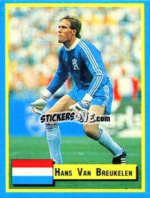 Sticker Hans van Breukelen - Top Micro Card Calcio 1989-1990
 n. 40 - Vallardi