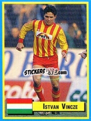 Sticker Istvan Vincze - Top Micro Card Calcio 1989-1990
 n. 134 - Vallardi