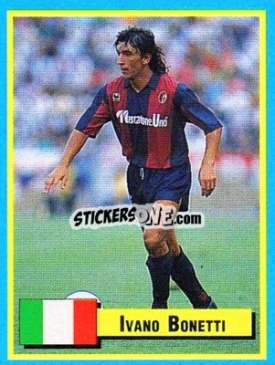 Sticker Ivano Bonetti - Top Micro Card Calcio 1989-1990
 n. 75 - Vallardi