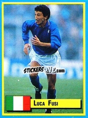 Sticker Luca Fusi - Top Micro Card Calcio 1989-1990
 n. 4 - Vallardi