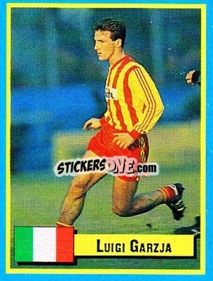 Sticker Luigi Garzja - Top Micro Card Calcio 1989-1990
 n. 135 - Vallardi
