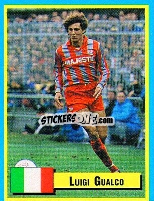 Sticker Luigi Gualco - Top Micro Card Calcio 1989-1990
 n. 88 - Vallardi