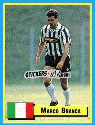 Sticker Marco Branca - Top Micro Card Calcio 1989-1990
 n. 176 - Vallardi