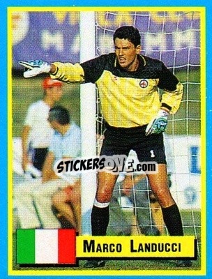 Cromo Marco Landucci - Top Micro Card Calcio 1989-1990
 n. 90 - Vallardi