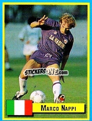 Sticker Marco Nappi - Top Micro Card Calcio 1989-1990
 n. 95 - Vallardi
