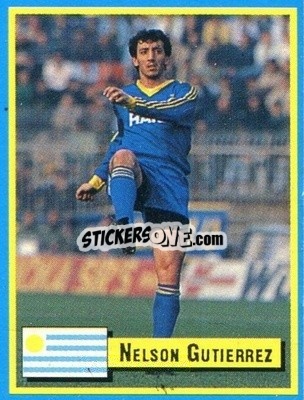 Sticker Nelson Gutierrez - Top Micro Card Calcio 1989-1990
 - Vallardi