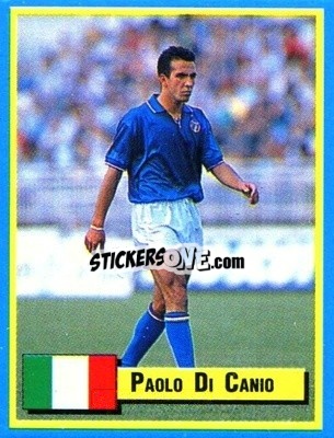 Sticker Paolo Di Canio - Top Micro Card Calcio 1989-1990
 n. 7 - Vallardi