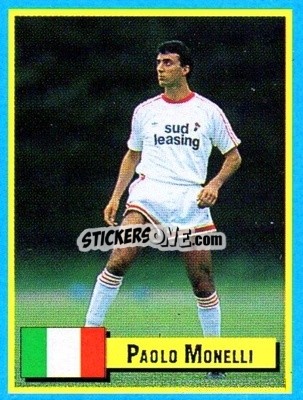 Sticker Paolo Monelli - Top Micro Card Calcio 1989-1990
 - Vallardi