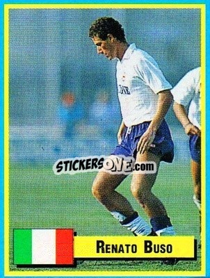 Sticker Renato Buso - Top Micro Card Calcio 1989-1990
 n. 97 - Vallardi