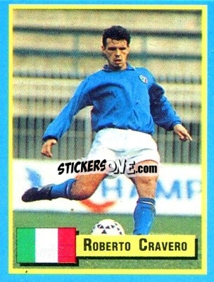 Sticker Roberto Cravero - Top Micro Card Calcio 1989-1990
 n. 36 - Vallardi