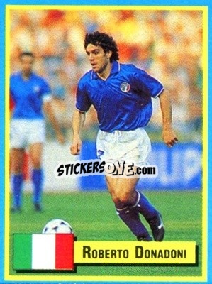 Sticker Roberto Donadoni - Top Micro Card Calcio 1989-1990
 - Vallardi