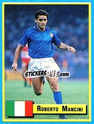 Sticker Roberto Mancini - Top Micro Card Calcio 1989-1990
 - Vallardi