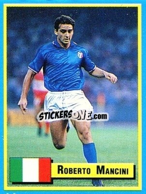 Sticker Roberto Mancini - Top Micro Card Calcio 1989-1990
 n. 5 - Vallardi