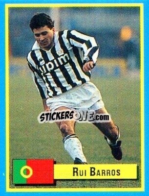Sticker Rui Barros - Top Micro Card Calcio 1989-1990
 n. 114 - Vallardi