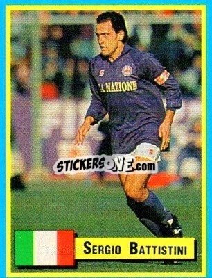 Sticker Sergio Battistini - Top Micro Card Calcio 1989-1990
 n. 91 - Vallardi