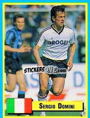Sticker Sergio Domini - Top Micro Card Calcio 1989-1990
 n. 81 - Vallardi