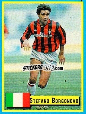 Sticker Stefano Borgonovo - Top Micro Card Calcio 1989-1990
 - Vallardi