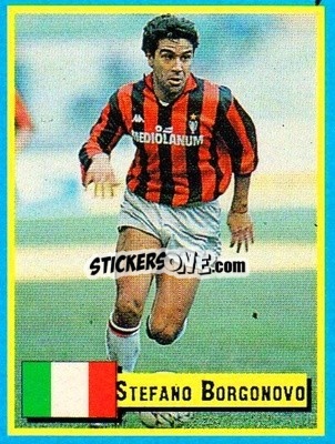 Sticker Stefano Borgonovo - Top Micro Card Calcio 1989-1990
 n. 140 - Vallardi