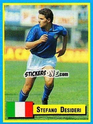 Sticker Stefano Desideri - Top Micro Card Calcio 1989-1990
 n. 18 - Vallardi