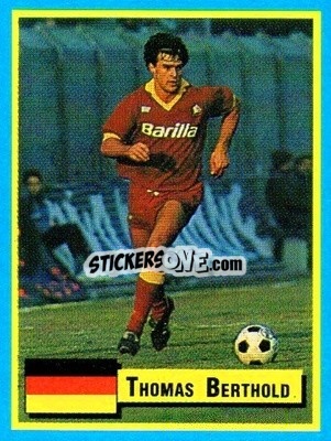 Sticker Thomas Berthold - Top Micro Card Calcio 1989-1990
 n. 157 - Vallardi