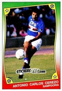Sticker Antonio Carlos Cerezo - Ale O-Oh! Stickers 1989-1990
 n. 65 - Panini
