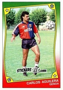 Sticker Carlos Aquilera - Ale O-Oh! Stickers 1989-1990
 n. 30 - Panini