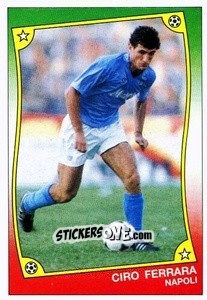 Sticker Ciro Ferrara - Ale O-Oh! Stickers 1989-1990
 n. 60 - Panini