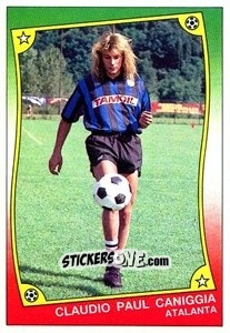 Sticker Claudio Paul Caniggia - Ale O-Oh! Stickers 1989-1990
 n. 4 - Panini