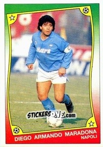 Sticker Diego Armando Maradona - Ale O-Oh! Stickers 1989-1990
 n. 62 - Panini