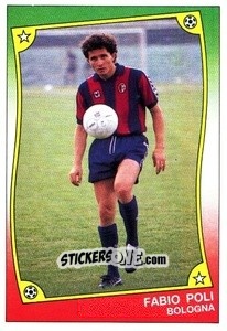 Sticker Fabio Poli - Ale O-Oh! Stickers 1989-1990
 n. 17 - Panini