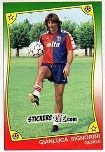 Sticker Gianluca Signorini - Ale O-Oh! Stickers 1989-1990
 n. 32 - Panini