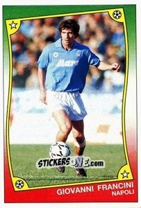 Figurina Giovanni Francini - Ale O-Oh! Stickers 1989-1990
 n. 61 - Panini