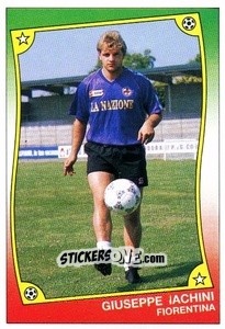 Sticker Giuseppe Iachini - Ale O-Oh! Stickers 1989-1990
 n. 27 - Panini