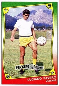 Sticker Luciano Favero - Ale O-Oh! Stickers 1989-1990
 n. 78 - Panini