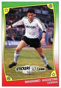 Sticker Massimo Agostini - Ale O-Oh! Stickers 1989-1990
 n. 21a - Panini