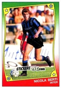 Cromo Nicola Berti - Ale O-Oh! Stickers 1989-1990
 n. 35a - Panini