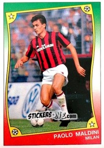 Sticker Paolo Maldini - Ale O-Oh! Stickers 1989-1990
 n. 53 - Panini