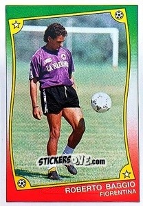 Sticker Roberto Baggio - Ale O-Oh! Stickers 1989-1990
 n. 25 - Panini