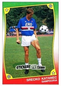 Sticker Srecko Katanec - Ale O-Oh! Stickers 1989-1990
 n. 67 - Panini