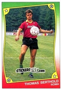 Sticker Thomas Berthold - Ale O-Oh! Stickers 1989-1990
 n. 64a - Panini